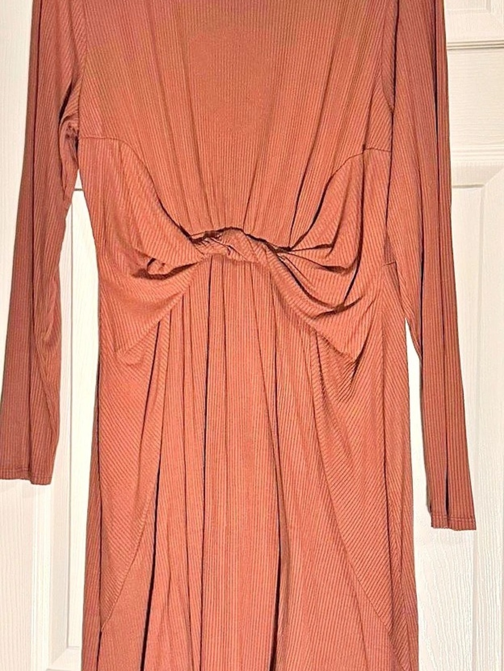 Maurices Ribbed Waist-Knot Midi Dress Size Medium